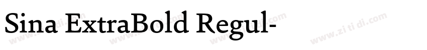 Sina ExtraBold Regul字体转换